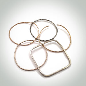 Five bangle bracelets