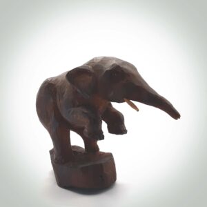 Carved wooden elephant